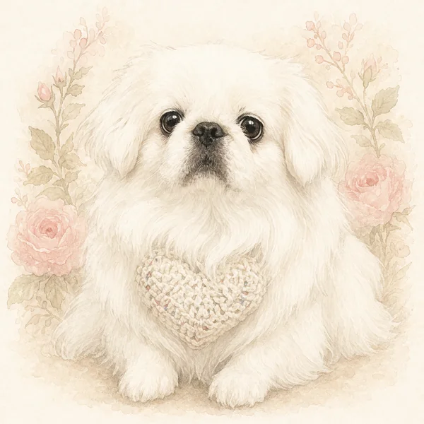 Tangerine — Pekingese illustration