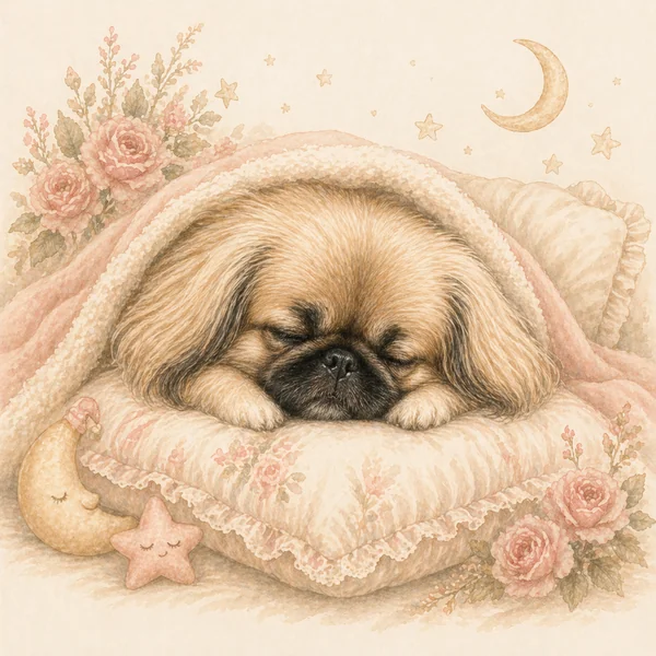 Hotel — Pekingese illustration